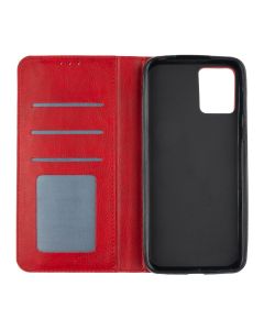 Чехол кейс для Motorola E13 DM Book Case Leather Красный (Red)