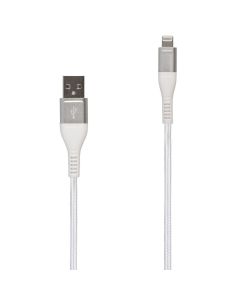 USB кабель Glasscove Braid 2 GB-AL12WH 2.4A Lightning 1м Білий (White)
