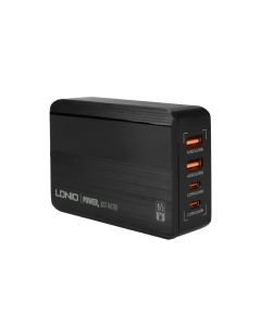 Зарядний пристрій LDNIO A4808Q 65W LED Чорний (Black)