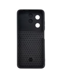 Чохол накладка для TECNO Spark 20/20C/GO 2024/POP 8/Infinix Hot 40i Camshield Serge Ring Чорна (Black)