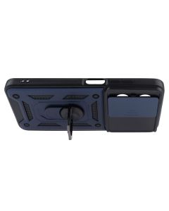 Чохол накладка для TECNO Spark 20/20C/GO 2024/POP 8/Infinix Hot 40i  Camshield Serge Ring Синя (Blue)