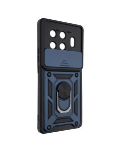 Чохол накладка для TECNO Spark 20 Pro Plus Camshield Serge Ring Синя (Blue)