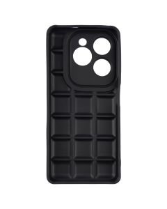 Чохол накладка для Infinix Hot 40/40 Pro/Spark 20 Pro Quadrate Case Чорна (Black)