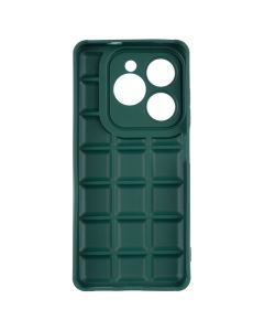 Чохол накладка для Infinix Hot 40i Quadrate Case Зелена (Green)
