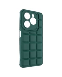 Чохол накладка для Infinix Hot 40i Quadrate Case Зелена (Green)