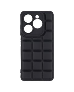 Чехол накладка для Infinix Smart 8 Quadrate Case Черный (Black)