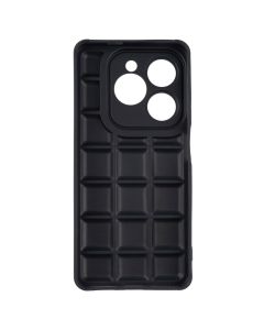 Чехол накладка для Infinix Smart 8 Quadrate Case Черный (Black)