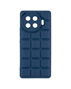 Чохол накладка для TECNO Spark 20 Pro Plus Quadrate Case Синя (Blue)