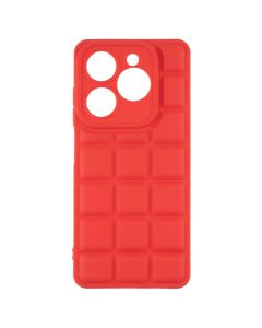 Чохол накладка для TECNO Spark 20/20C/GO 2024/POP 8/Infinix Hot 40i Quadrate Case Червона (Red)