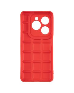 Чохол накладка для TECNO Spark 20/20C/GO 2024/POP 8/Infinix Hot 40i Quadrate Case Червона (Red)