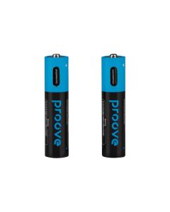 Акумуляторні батарейки Proove Compact Energy AAA Type-C 2шт Чорні (Black)