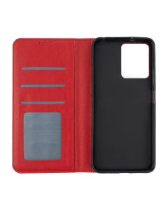 Чехол кейс для Xiaomi Redmi Note 12 DM Book Case Leather Красный (Red)