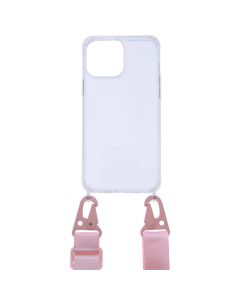 Чехол-накладка для iPhone 13 Pro Max STRAP Clear Case Розовый (Pink Sand)
