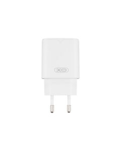 Зарядний пристрій XO L131 PD&QC.3.0 30W (1USB-C) Білий (White)