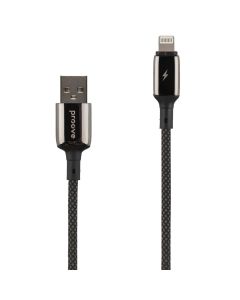 USB-кабель Proove Dense Metal Lightning 2.4A 1м Черный (Black)