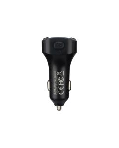 Fm-модулятор XO BCC-12 Flash Drive USB+PD 3.1A Bluetooth Чорний (Black)