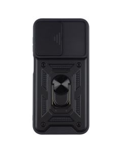 Чехол накладка для Samsung A24 Camshield Serge Ring Черный (Black)