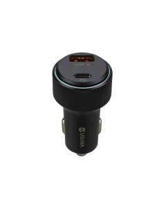 Автомобільний зарядний пристрій Veron CC-319 PD Type-C+USB QC3.0 48W Чорний (Black)