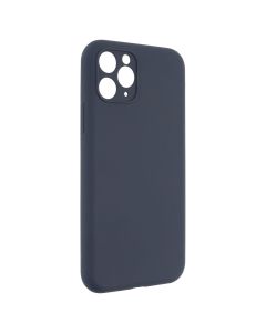Чехол накладка для iPhone 11 Pro Silicone Case Full Синий (Темно-синий)