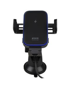 Автотримач Proove Triple Clamp Pro 15W з бездротовою зарядкою Сірий (Metal Grey)