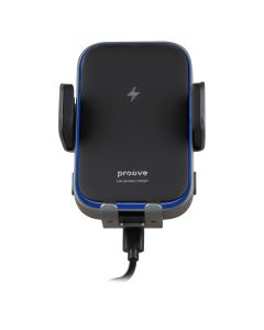 Автотримач Proove Triple Clamp Pro 15W з бездротовою зарядкою Сірий (Metal Grey)