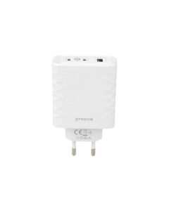 Зарядний пристрій Proove Speed Surge Gan 65W (2USB-C + 1USB) Білий (White)