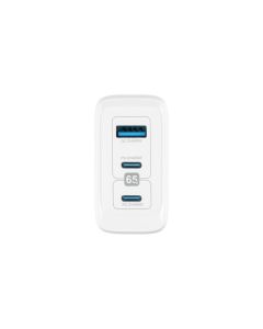 Зарядний пристрій Proove Speed Surge Gan 65W (2USB-C + 1USB) Білий (White)