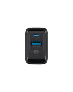 Зарядний пристрій Proove Speed Surge Gan 20W (1USB-C + 1USB) Чорний (Black)