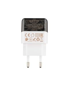 Зарядное устройство Borofone BA80A (1USB + 1USB-C) 20W Черный