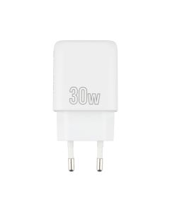 Зарядний пристрій Proove Silicone Power (1USB-C) PD 30W + кабель Type-C to Type-C Білий (White)