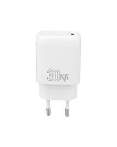 Зарядний пристрій Proove Silicone Power (1USB-C) PD 30W + кабель Type-C to Type-C Білий (White)