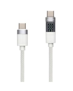 USB-кабель Borofone BU46 Basic Display 27W 1.2 м USB-C to Lightning Серый
