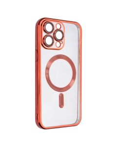 Чехол накладка для iPhone 14 Pro Max Luxury Transparent MS Красный (Red)