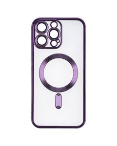 Чехол накладка для iPhone 15 Pro Max Luxury Transparent MS Фиолетовый (Purple)