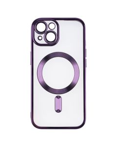 Чехол-накладка для iPhone 15 Luxury Transparent MS Фиолетовый (Purple)