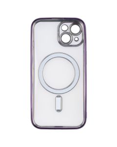 Чехол-накладка для iPhone 15 Luxury Transparent MS Фиолетовый (Purple)