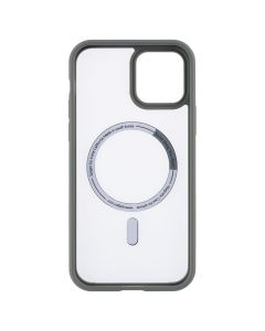 Чохол накладка для iPhone 12 Spigen MagSafe Сіра (Grey)
