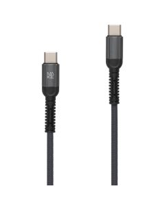 USB кабель Make Denim Type-C to Type-C 1м Сірий (Grey)