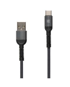 USB кабель Make Type C 2.4A 1м Denim Сірий (Grey)