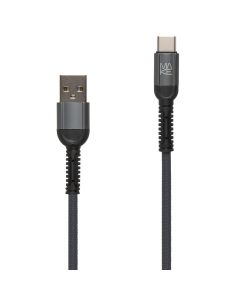USB кабель Make Type C 3A 1м Denim Сірий (Grey)