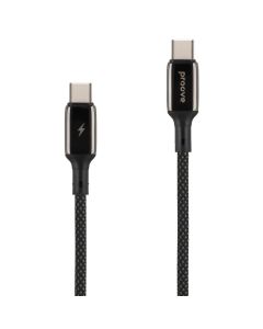 USB кабель Proove Dense Metal Type-C to Type-C 60W 1м Чорний (Black)