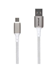 USB кабель Proove Dense Metal Micro-USB 2.4A 1м Білий (White)