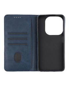 Чехол-кейс для Tecno Spark 20/20C/GO 2024/POP 8/Infinix Hot 40i DM Book Case Leather Синий (Темно-синий)