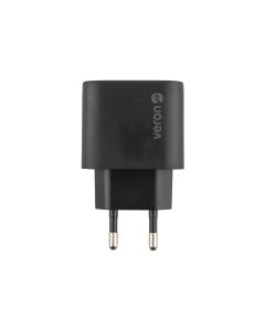 Зарядное устройство Veron TC-U15 (1USB+1USB-C) QC3.0 20W Черный