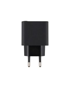 Зарядний пристрій Borofone BAS14A (1USB+1USB-C) 20W + кабель Type-C Чорний (Black)