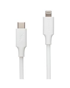 USB-кабель Proove Striped Silicone Type-C to Lightning 1м Белый (White)
