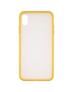 Чехол накладка для iPhone XS MAX Matte Skin Affinity Жёлтый (Yellow)
