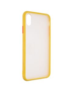 Чехол накладка для iPhone XS MAX Matte Skin Affinity Жёлтый (Yellow)