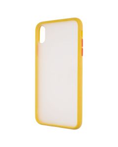 Чехол накладка для iPhone XS MAX Matte Skin Affinity Жёлтый (Yellow)