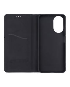 Чохол кейс для Realme C67 Leather Fold Чорний (Black)